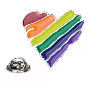 Colorful Heart Brooch